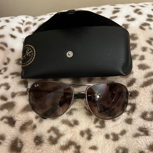 Ray-ban gray sunglasses euc